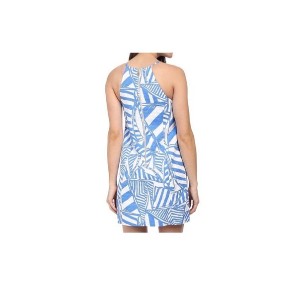 Lilly Pulitzer Annabelle Bay Blue Yacht Sea shift dress - Picture 5 of 5